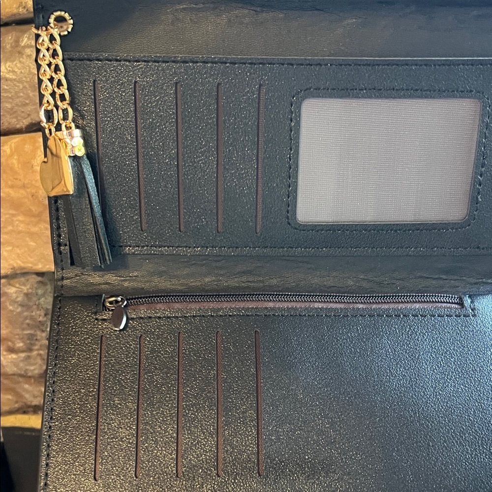 Black and White Zebra Print Wallet - Picture 3 of 5